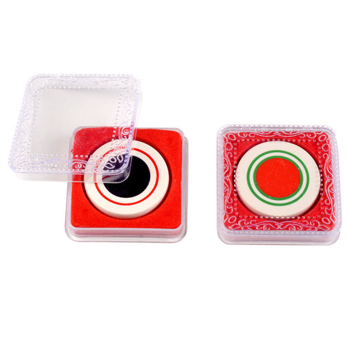 Regular class Precise Chroma carrom striker, packed in a professional box, each with a unique elegant design, available only at Black Ash Sports.