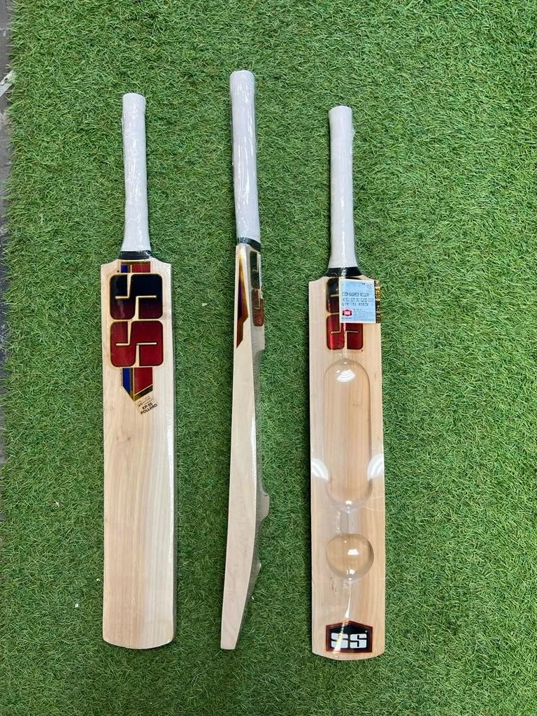 SS Tennis Pro Scoop Cricket bat, premium Kashmir Willow, lightweight with full control, unique design, ready to play, and comes with a premium SS bat cover, made in India.