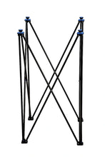 Load image into Gallery viewer, 42-inch Precise Giant Easy Fold carrom stand with a compact hydraulic design for standing play, ideal for various settings, features rubber feet and levelers for stability.
