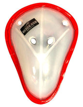 Load image into Gallery viewer, Wider Black Ash abdominal guard made of solid polyethylene, cushioned edges for added comfort, ventilated for optimal air circulation, designed for enhanced protection and comfort.